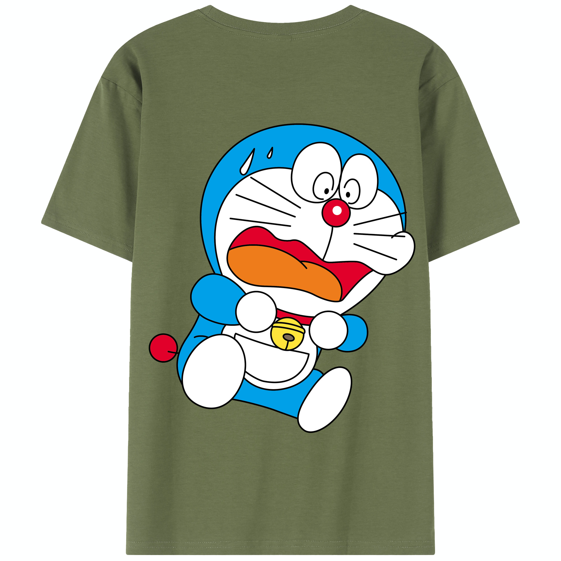 （画像用） ドラえもん Doraemon 綿100％半袖Tシャツ（背面プリント）